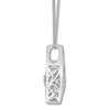 Thumbnail Image 1 of Unstoppable Love Necklace 1/5 ct tw Round-cut 10K White Gold 18"