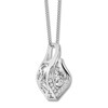 Thumbnail Image 3 of Unstoppable Love Necklace 1/5 ct tw Round-cut 10K White Gold 18"