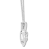 Thumbnail Image 2 of Diamond Heart Necklace 1/20 ct tw Round-cut Sterling Silver 18.5"