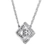Thumbnail Image 3 of Diamond Necklace 1/10 Carat tw 10K White Gold