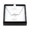 Thumbnail Image 1 of Heartbeat Necklace with Diamonds Sterling Silver