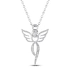 Thumbnail Image 1 of Angel Necklace with Diamonds Sterling Silver