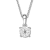 Thumbnail Image 0 of Diamond Necklace 1/6 ct tw Round-cut 10K White Gold 18"
