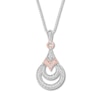 Thumbnail Image 0 of Diamond Necklace 1/5 ct tw Sterling Silver & 10K Rose Gold