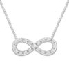 Thumbnail Image 0 of Diamond Infinity Necklace 1/10 ct tw Round-cut Sterling Silver