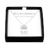 Thumbnail Image 1 of Lotus Necklace with Diamonds Sterling Silver