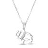 Thumbnail Image 2 of Elephant Necklace with Diamonds Sterling Silver