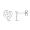 Thumbnail Image 2 of Boxed Set Heart Necklace/Earrings Diamond Accents Sterling Silver