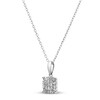 Thumbnail Image 2 of Diamond Necklace 1/10 ct tw 10K White Gold 18"