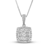 Thumbnail Image 0 of Diamond Necklace 1/4 ct tw 10K White Gold 18"