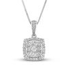 Thumbnail Image 1 of Diamond Necklace 1/4 ct tw 10K White Gold 18"