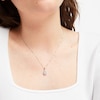 Thumbnail Image 3 of Diamond Necklace 1/10 ct tw Sterling Silver 18"