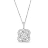 Thumbnail Image 1 of Center of Me Diamond Necklace 1 ct tw 14K White Gold 18"