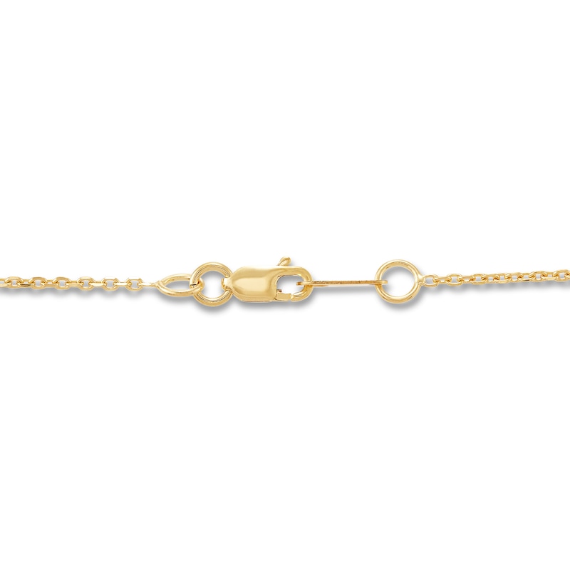 Diamond Necklace 1/10 ct tw 10K Yellow Gold 18"