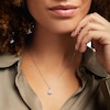 Thumbnail Image 2 of Center of Me Diamond Necklace 1/10 ct tw Sterling Silver 18"