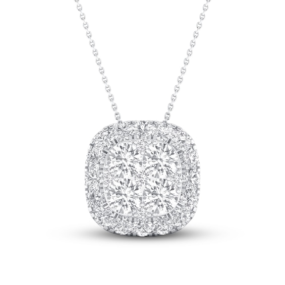 Lab-Created Diamonds by KAY Necklace 1/2 ct tw 14K White Gold 19"