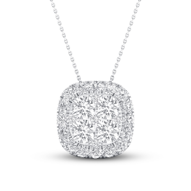 Main Image 1 of KAY Lab-Grown Diamonds Necklace 1/2 ct tw 14K White Gold 19"