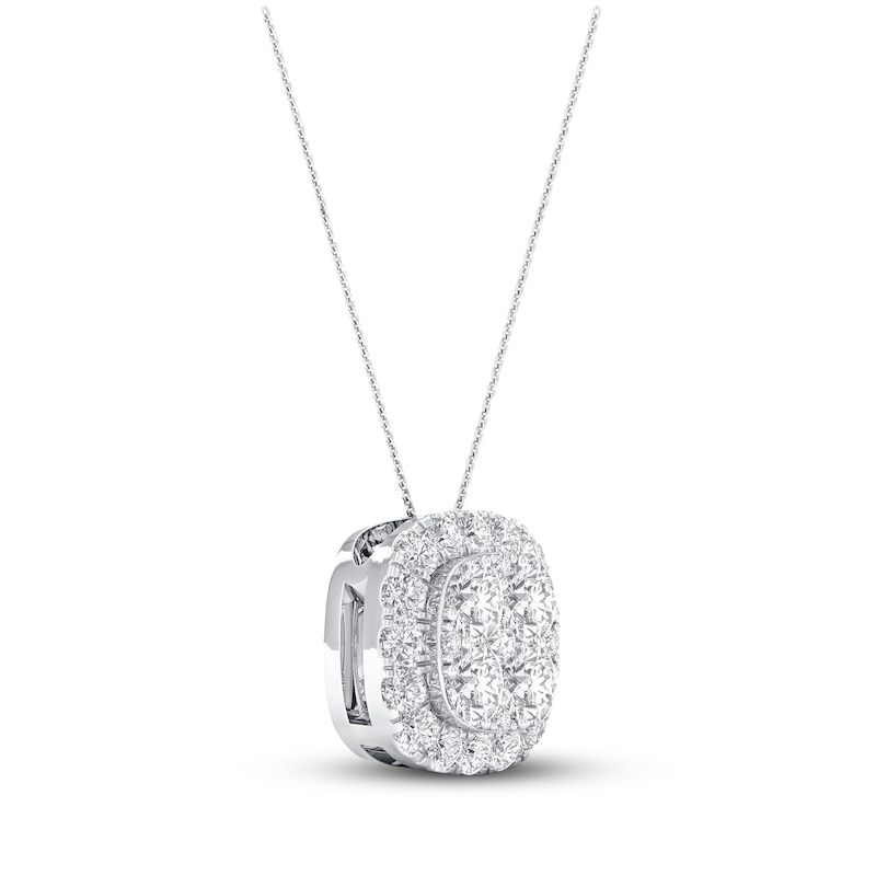 Main Image 3 of KAY Lab-Grown Diamonds Necklace 1/2 ct tw 14K White Gold 19"