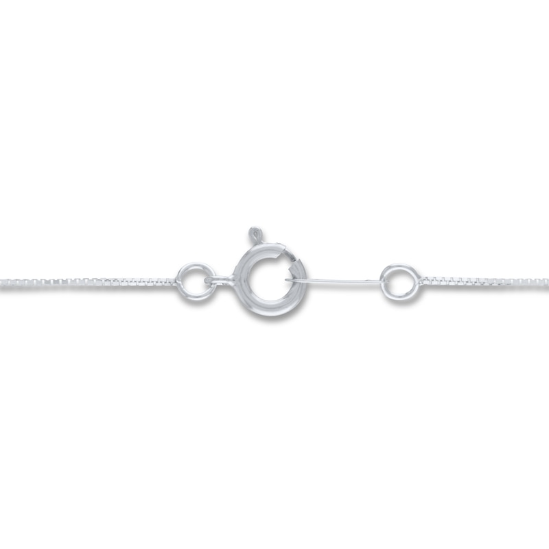 Main Image 3 of Certified Diamond Solitaire Necklace 1/2 ct tw 14K White Gold 18" (I/VS2)
