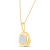 Thumbnail Image 1 of Diamond Necklace 1/6 ct tw 10K Yellow Gold 18"