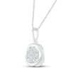 Thumbnail Image 2 of Diamond Necklace 1/6 ct tw 10K White Gold 18"