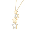Thumbnail Image 2 of Diamond Star Necklace 1/10 ct tw 10K Yellow Gold 18"