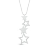 Thumbnail Image 0 of Diamond Star Necklace 1/10 ct tw 10K White Gold 18"