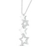 Thumbnail Image 1 of Diamond Star Necklace 1/10 ct tw 10K White Gold 18"