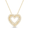 Thumbnail Image 0 of Diamond Heart Necklace 1/8 ct tw 10K Yellow Gold 18"