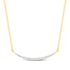Thumbnail Image 1 of Diamond Necklace 1/5 ct tw Round-cut 10K Yellow Gold 18"