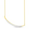 Thumbnail Image 2 of Diamond Necklace 1/5 ct tw Round-cut 10K Yellow Gold 18"