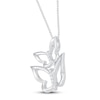 Thumbnail Image 2 of Butterfly Necklace Diamond Accents Sterling Silver 18"
