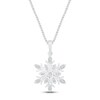 Thumbnail Image 1 of Diamond Snowflake Necklace 1/15 ct tw Sterling Silver 18&quot;