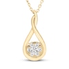 Thumbnail Image 1 of Diamond Necklace 1/5 ct tw 10K Yellow Gold 18"