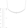 Thumbnail Image 2 of Diamond Fashion Necklace 1/4 ct tw Round-cut 10K White Gold 18"