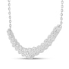 Thumbnail Image 4 of Diamond Fashion Necklace 1/4 ct tw Round-cut 10K White Gold 18"