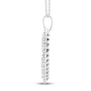 Thumbnail Image 4 of Diamond Heart Necklace 1 ct tw 10K White Gold 18"