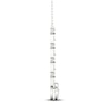Thumbnail Image 2 of Diamond Fashion Necklace 1/4 ct tw Baguette/Round 10K White Gold 18"