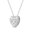 Thumbnail Image 2 of KAY Lab-Grown Diamonds Heart Necklace 1 ct tw 14K White Gold 18"