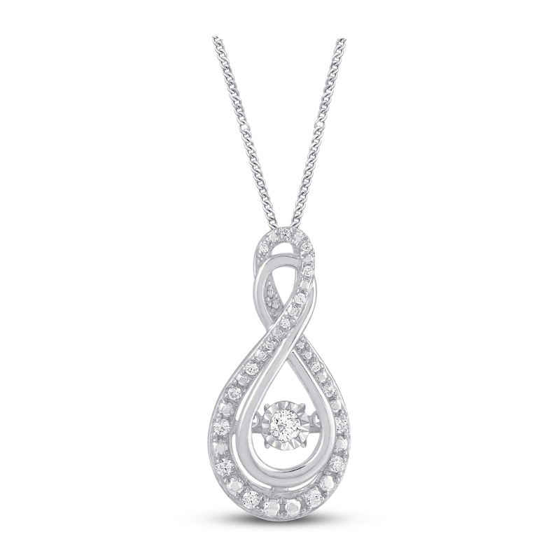Unstoppable Love Diamond Necklace 1/6 ct tw Sterling Silver 19"