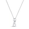 Thumbnail Image 3 of Gift Boxed Awareness Ribbon Necklace Sterling Silver 16"