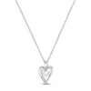 Thumbnail Image 2 of Gifted Boxed Mom/Heart Diamond Necklace Sterling Silver 16"