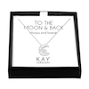 Thumbnail Image 0 of Gift Boxed Moon and Star Diamond Necklace Sterling Silver 16"
