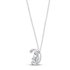 Thumbnail Image 3 of Gift Boxed Moon and Star Diamond Necklace Sterling Silver 16"