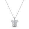 Thumbnail Image 1 of Gift Boxed Turtle Necklace Sterling Silver 16"