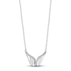 Thumbnail Image 2 of Gift Boxed Angel Wings Necklace Sterling Silver 16"