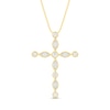 Thumbnail Image 0 of Diamond Cross Necklace 1/8 ct tw 10K Yellow Gold 18"