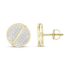 Thumbnail Image 2 of Men's Diamond Stud Earrings 1/6 ct tw Round-cut 10K Yellow Gold