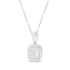 Thumbnail Image 2 of Diamond Necklace 1/4 ct tw Round-Cut 10K White Gold 18"