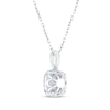 Thumbnail Image 4 of Diamond Necklace 1/4 ct tw Round-Cut 10K White Gold 18"